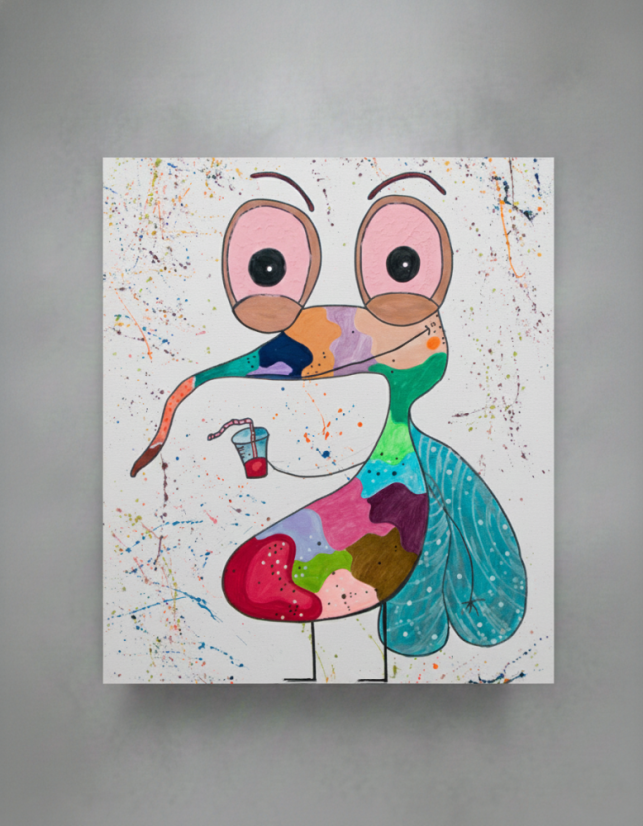 Madlenka – obraz na plátně „Komár“ (80×60 cm, limitovaná edice 10 ks)