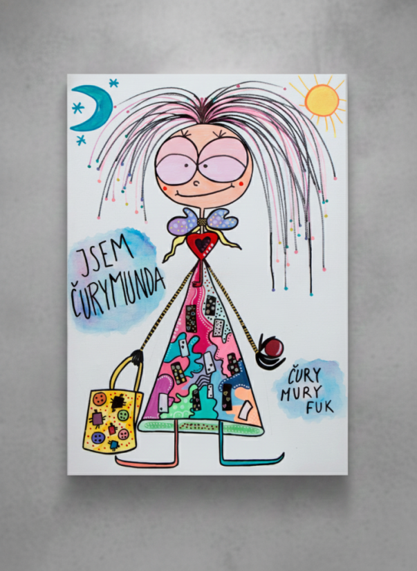 Madlenka – obraz na plátně „Čurymunda“ (80×60 cm, limitovaná edice 10 ks)
