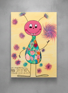 Madlenka – obraz na plátně „Pan Štístko“ (80×60 cm, limitovaná edice 10 ks)