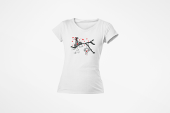 Dámské valentýnské tričko s výstřihem